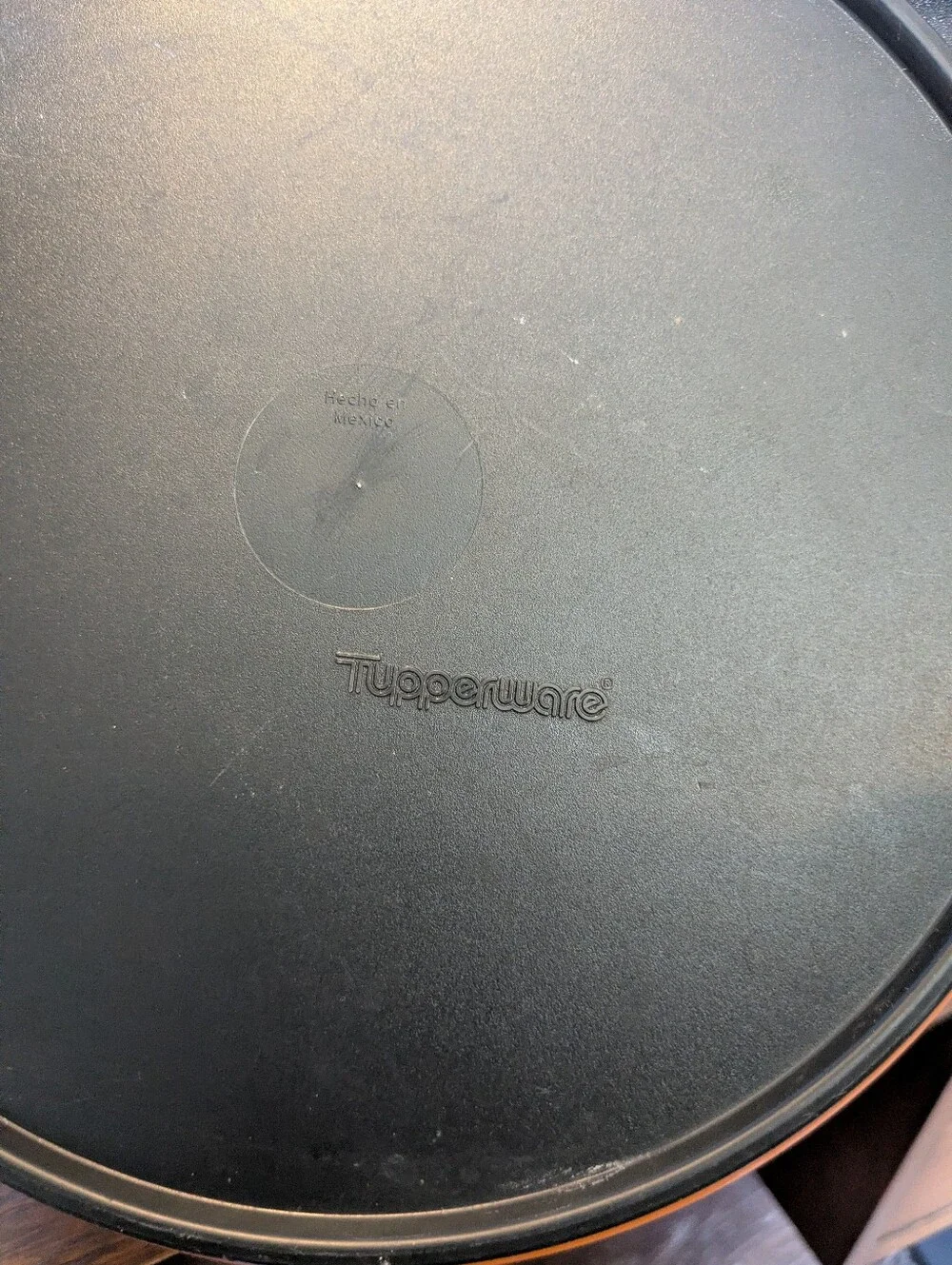 Orange And Black Tupperware Bowl